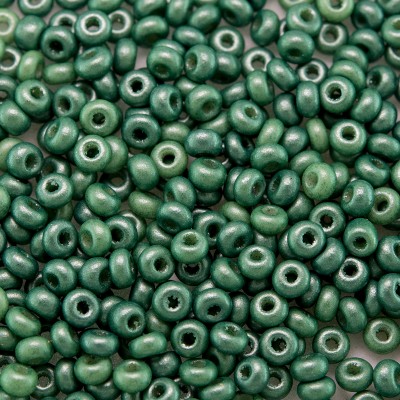 Preciosa Czech glass seed bead 9/0 Green Silk