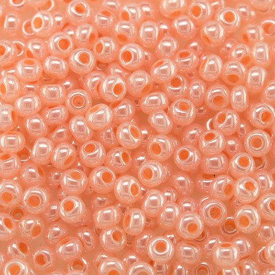 Preciosa Czech glass seed bead 9/0 Peachy Pink Ceylon