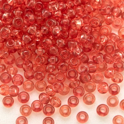 Preciosa Czech glass seed bead 9/0 Strawberry Glass Gold content