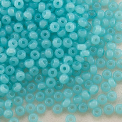 Preciosa Czech glass seed bead 11/0 Blue Radiance Alabaster