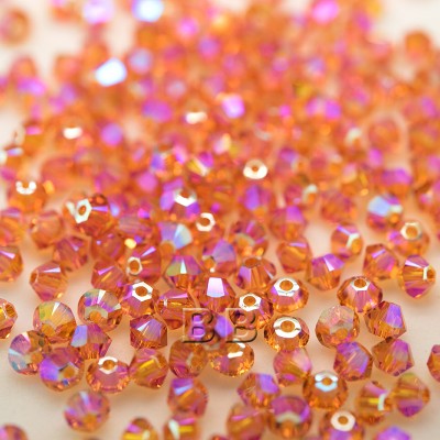 Steely Spirit Sunset Preciosa Seed Bead and Swarovski® Bicone Colorway