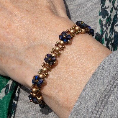 Sun Studio Jango Sapphire Azuro - Crystal Bracelet and Ring Bead Kit