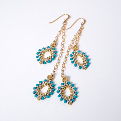 Sun Studio - Ovally - Earing Bead – Kit (.925 Gold Finish)