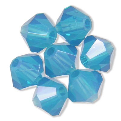 Swarovski 5301 Bead 4mm Caribbean Blue Opal Bicone