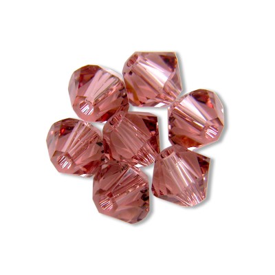 Swarovski 5328 Xilion Bead 3mm Blush Rose Bicone