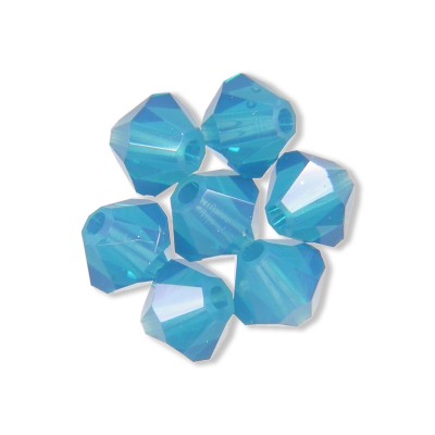 Swarovski 5328 Xilion Bead 3mm Carribean Blue Opal Bicone