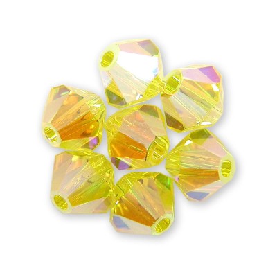 Swarovski 5328 Xilion Bead 3mm Citrine AB2x Bicone