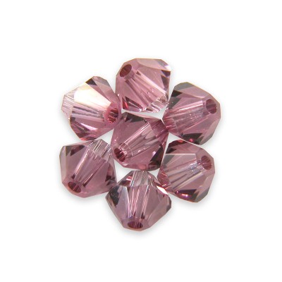 Swarovski 5328 Xilion Bead 3mm Crystal Antique Pink Bicone