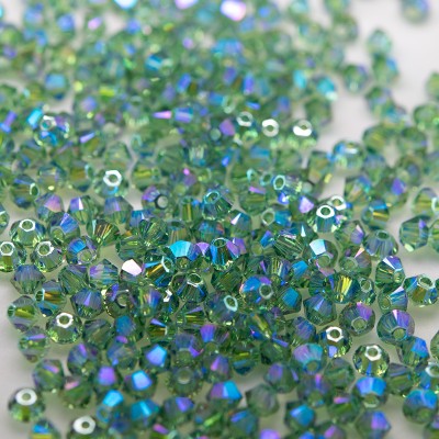 Swarovski 5328 Xilion Bead 3mm Erinite (360) Shimmer2 Bicone.