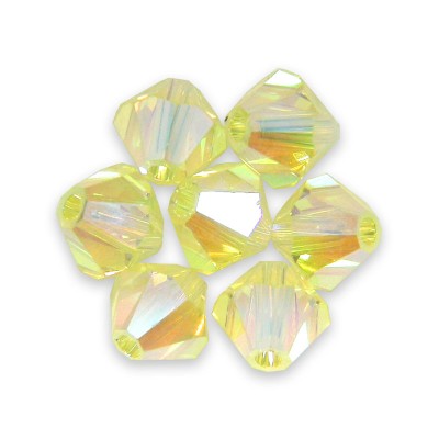 Swarovski 5328 Xilion Bead 3mm Jonquil AB2x Bicone