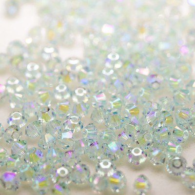 Swarovski 5328 Xilion Bead 3mm Light Azore (361) Shimmer2 Bicone.