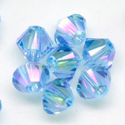 Swarovski 5328 Xilion Bead 3mm Light Sapphire (211) Shimmer2 Bicone.