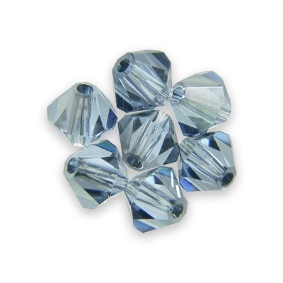 Swarovski 5328 Xilion Bead 3mm Light Sapphire Satin Bicone