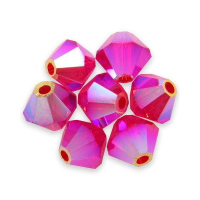Swarovski 5328 Xilion Bead 3mm Light Siam AB2x Bicone