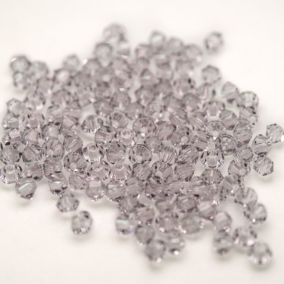 Swarovski 5328 Xilion Bead 3mm Smokey Mauve Bicone