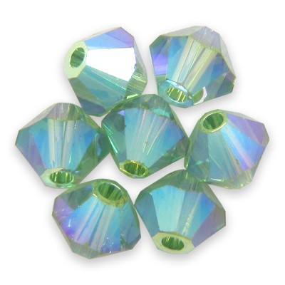 Swarovski 5328 Xilion Bead 4mm Erinite AB2x Bicone