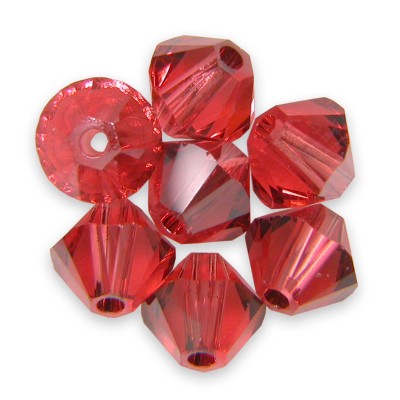 Swarovski 5328 Xilion Bead 4mm Padparadascha Satin Bicone