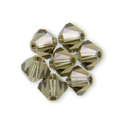 Swarovski 5328 Xilion Bead 4mm Smokey Quartz Bicone