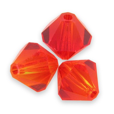 Swarovski 5328 Xilion Bead 6mm Fireopal Bicone