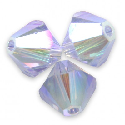 Swarovski 5328 Xilion Bead 6mm Provence lavender AB2x Bicone