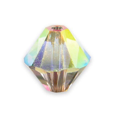 Swarovski 5328 Xilion Bead 8mm Crystal AB/Satin Bicone