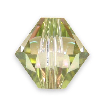 Swarovski 5328 Xilion Bead 8mm Crystal Luminous Green Bicone