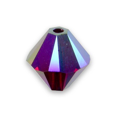 Swarovski 5328 Xilion Bead 8mm Siam AB2x Bicone