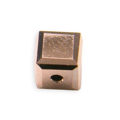 Swarovski 5601 4mm Crystal Rose Gold 2x Cube Bead