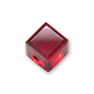 Swarovski 5601 4mm Light Siam Satin Cube Bead