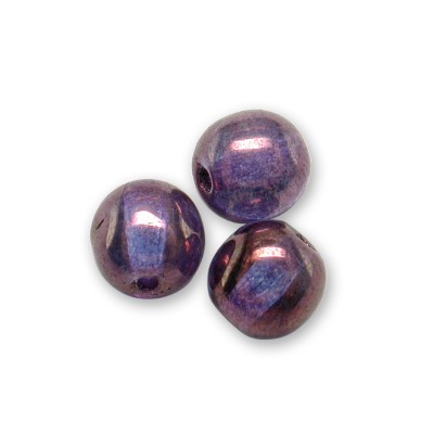 Sweet Lavender Iridescent Lustre 6mm round Czech glass druk beads