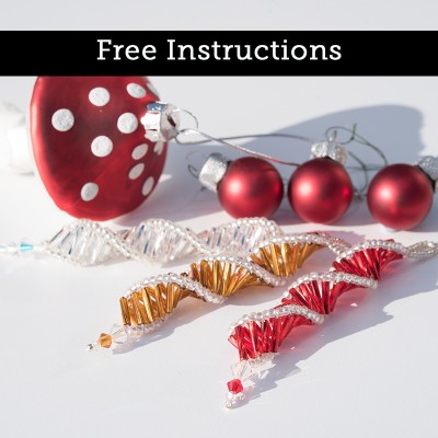 Twisticle - Glass Bead Christmas Ornament - includes FREE instructions