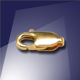 .925 Gold Finish Sterling Silver 10.1mm Lobster Clasp