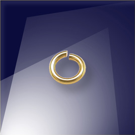 .925 Gold Finish Sterling Silver 0.76 x 4.5mm jump ring