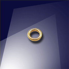 .925 Gold Finish Sterling Silver 0.77 x 3mm Mini Jump Ring