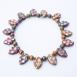 Autumnal Fairy Leaf Bracelet