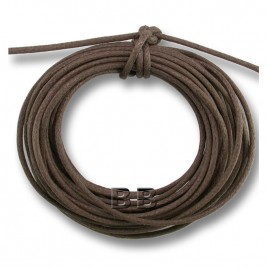 Chocolate Polished Cotton Cord 1.00mm Dia - Retail system