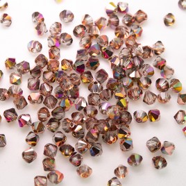 Czech Crystal Bohemica Bicone Bead 3mm Crystal (030) Mixed Copper