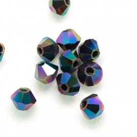 Czech Crystal Bohemica Bicone Bead 3mm Reef Green (280) Radiance2