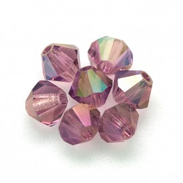 Czech Crystal Bohemica Bicone Bead 4mm Amethyst (250) Radiance2