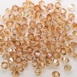 Czech Crystal Bohemica Bicone Bead 4mm Crystal (030) Celsian