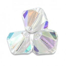 Czech Crystal Bohemica Bicone Bead 6mm Crystal (030) AB