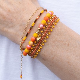 Golden Amber Bracelet Stack Colorway