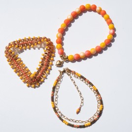 Golden Amber Bracelet Stack Colorway