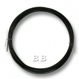 Jet Black coloured, nylon coated 0.45mm/.018" Dia.7x1 Tigertail