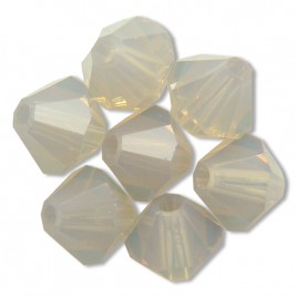 Swarovski 5301 Bead 4mm Light Grey Opal Bicone