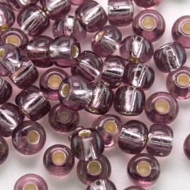 Light Purple silver lined size 5/0 seed beads- Retail system