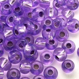 Lilac silver lined size 5/0 seed beads- Retail system