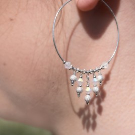 Mini Studio Add-A-Bead Crystal Earring Kit Sterling Silver