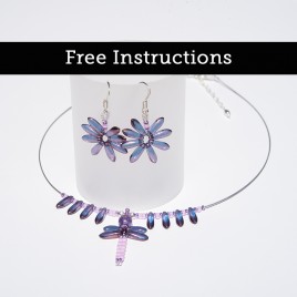 Mini Studio – Dragonfly Necklace and Earrings - Free Jewellery Making Instructions