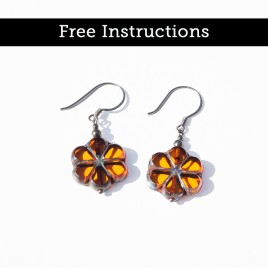 Mini Studio – Easy Florice Earrings – Free Earring Instructions